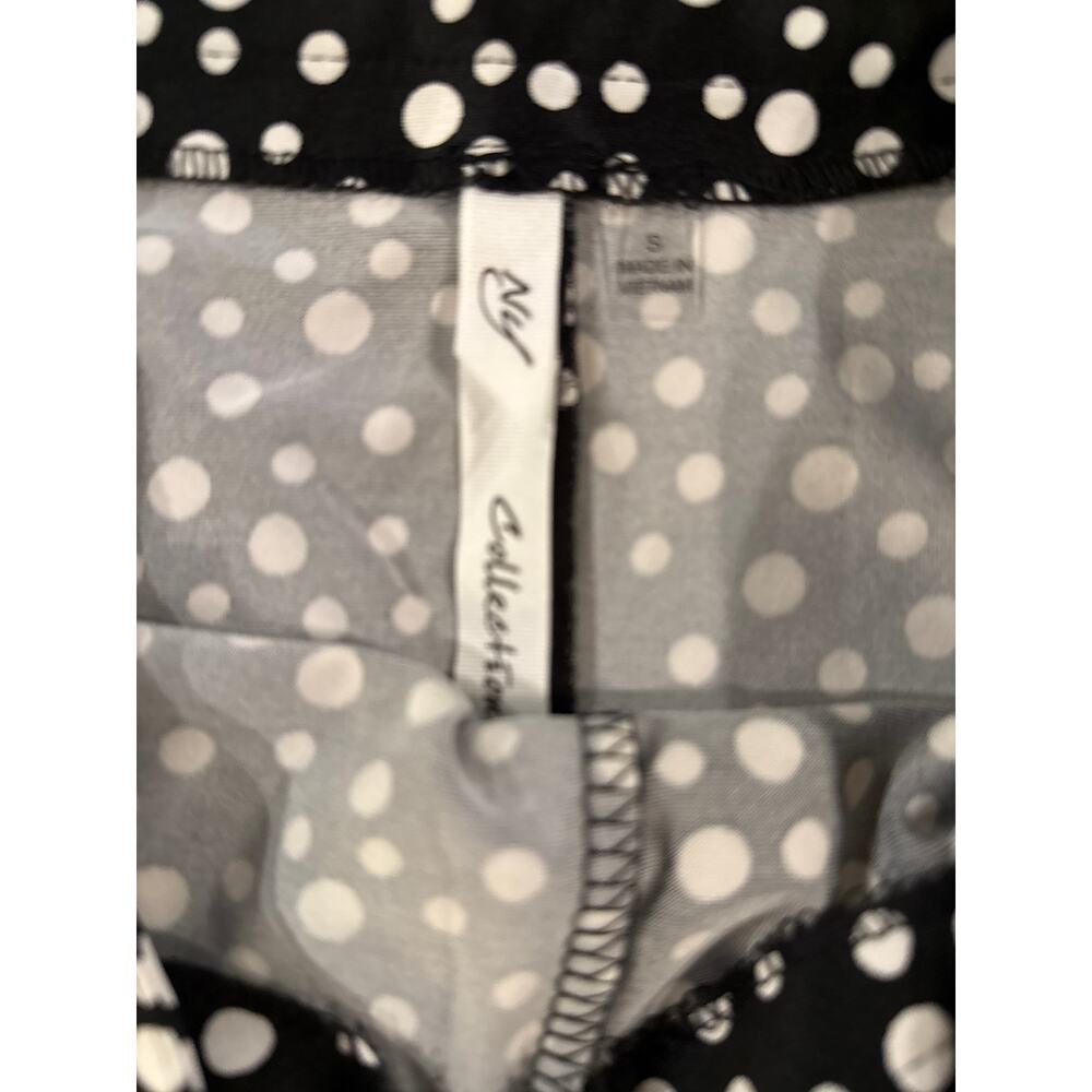 NY Collection Sailor Shorts Black White Small - Picture 3 of 5